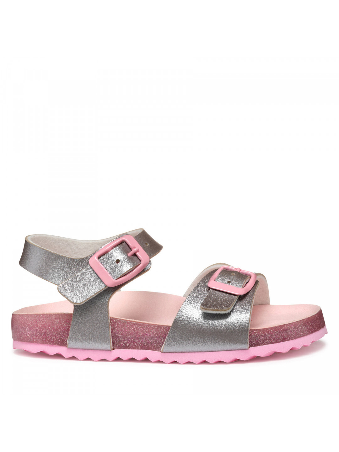 Sandály Geox J Adriel J558MI 000NF C0566 M Stříbrná